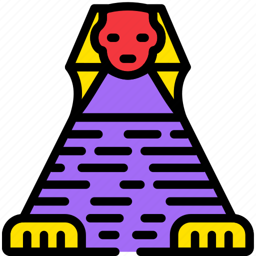 Cartoony, giza, great, of, sphinx icon - Download on Iconfinder