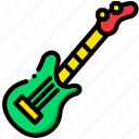 electric, guitar, music, play, sound
