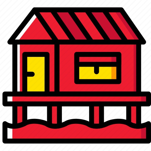 Camping, house, lake, outdoor, travel icon - Download on Iconfinder