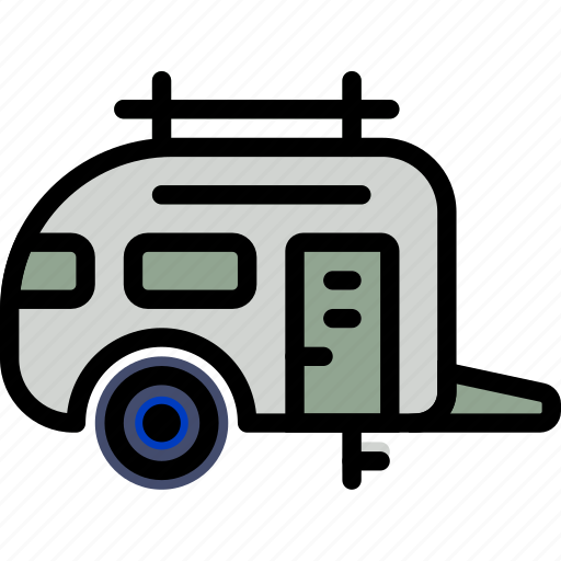 Camping, outdoor, trailer, travel icon - Download on Iconfinder