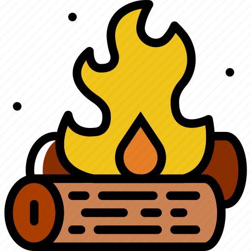 Campfire, camping, outdoor, travel icon - Download on Iconfinder