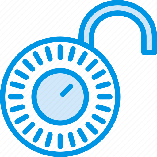 Combination, encryption, lock, open, protection, security icon - Download on Iconfinder