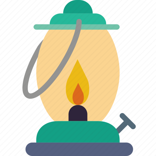 Camping, fire, gas, lamp, light, outdoor, survival icon - Download on Iconfinder