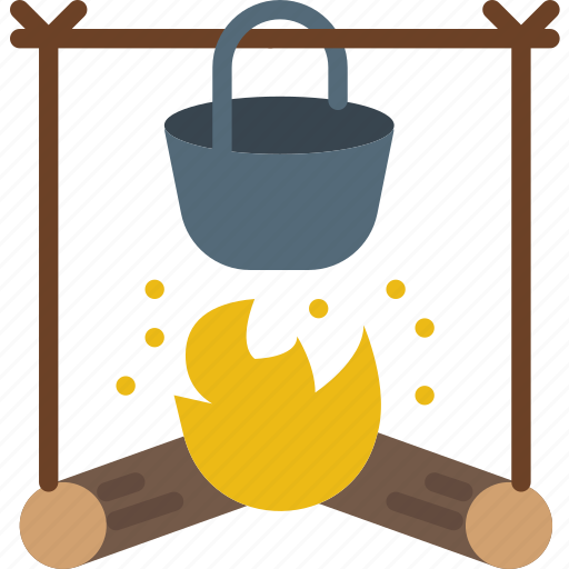 Camping, fire, food, outdoor, stove, survival icon - Download on Iconfinder