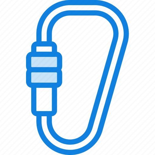 Camping, carabiner, climb, hike, outdoor, survival icon - Download on Iconfinder