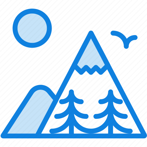 Camping, mountainside, nature, outdoor, survival, trees icon - Download on Iconfinder