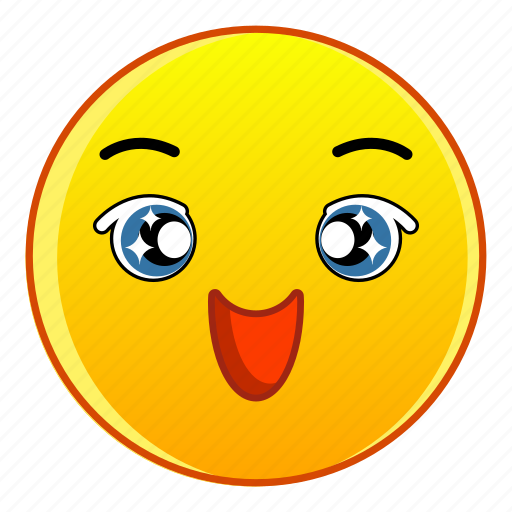 Cartoon, character, face, happy, kind, laughing, smiling icon - Download on Iconfinder