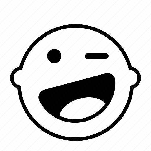 Wink, emotion, face, emoji icon - Download on Iconfinder