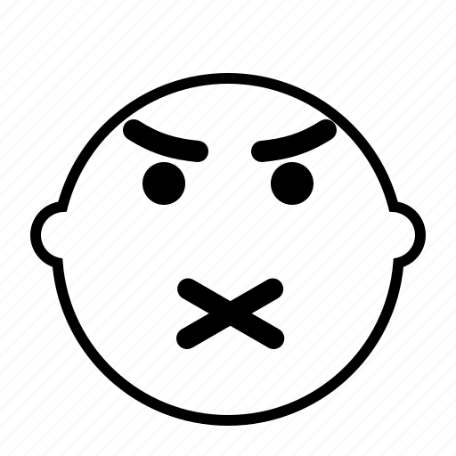 Quiet, emoji, face, emotion icon - Download on Iconfinder