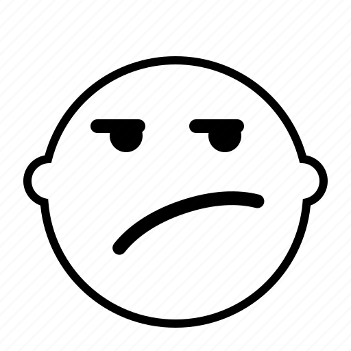 Upset, emoji, face, emotion icon - Download on Iconfinder