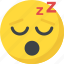 emoticon, open mouth, sleeping face, snoring, zzz face 