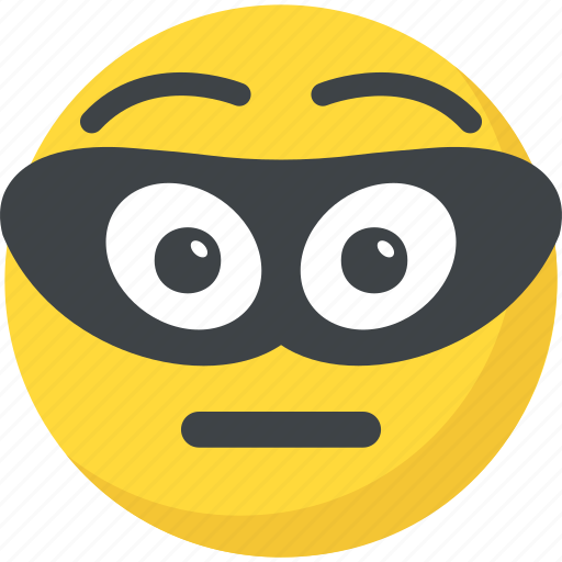 Bandit face, burglar emoji, emoji, emoticon, thief icon - Download on Iconfinder