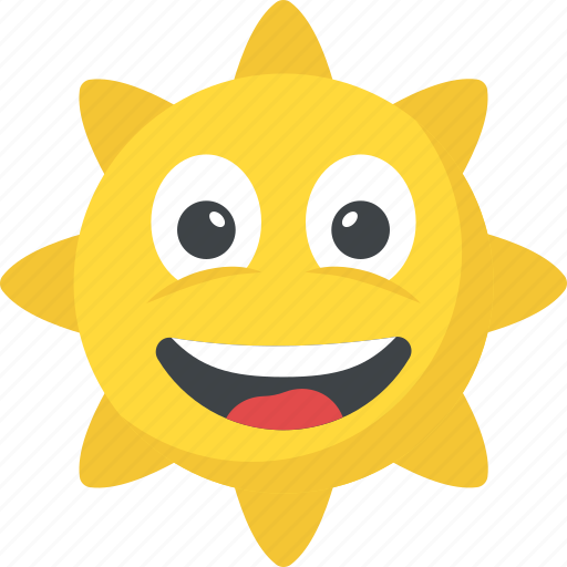 Sun Happy Face Emoji