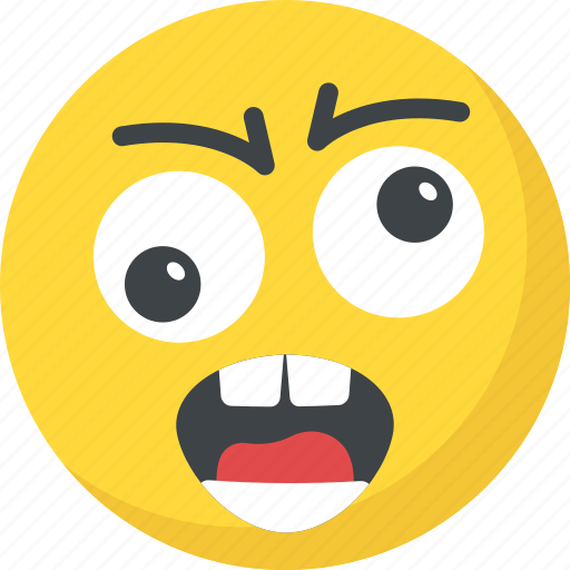 Angry, annoyed, emoji, sad smiley, worried icon - Download on Iconfinder