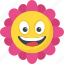 expressions, flower, happy face, laughing, sunflower smiley 