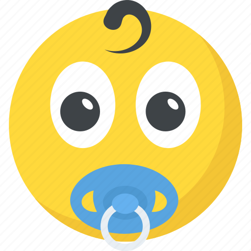 Baby face, kid, newborn, pacifier, toddler icon - Download on Iconfinder