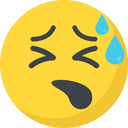 Emoji, emoticon, exhausted, tired emoji, tired face icon - Download on Iconfinder