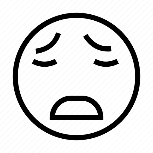 Disappointed, emoji, emoticon, face, fearful icon - Download on Iconfinder