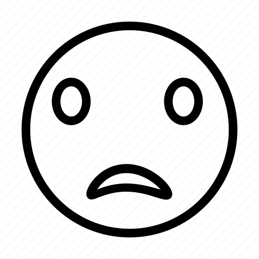 Emoticon, face, sad, smiley, unhappy icon - Download on Iconfinder