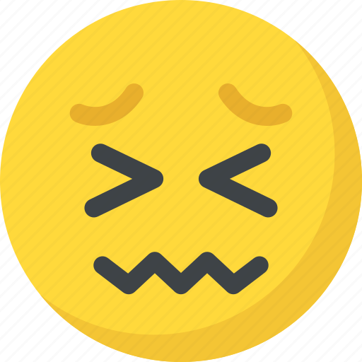 Confounded face, confused, emoji, scrunched eyes, smiley icon - Download on Iconfinder
