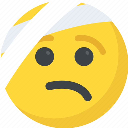 Bandage emoji, clumsy, emoticon, injured, sickness icon - Download on Iconfinder