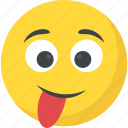 crazy face, emoji, naughty, smiley, stuck out tongue