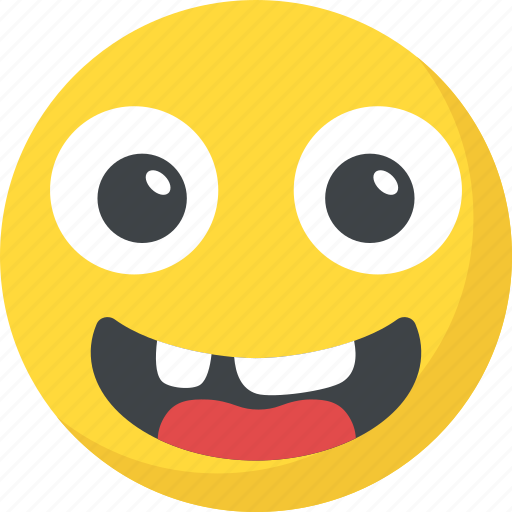 Big grin, emoticon, happy face, laughing, smiley face icon - Download on Iconfinder