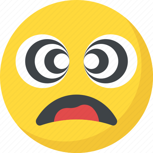 Confused, dizzy emoji, emoticon, silly face, smiley icon - Download on Iconfinder