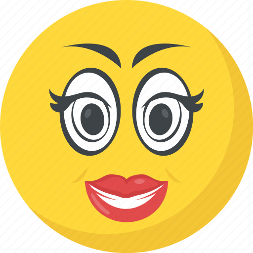 Adorable, emoji, emoticon, in love, makeup emoticon icon - Download on Iconfinder