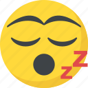 emoticon, open mouth, sleeping face, snoring, zzz face 