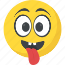 crazy face, emoji, naughty, smiley, stuck out tongue