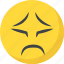 angry, annoyed, emoji, sad smiley, worried 