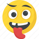 crazy face, emoji, naughty, smiley, stuck out tongue 