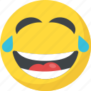 emoticons, face smiley, laughing face, laughing tears, smiley 