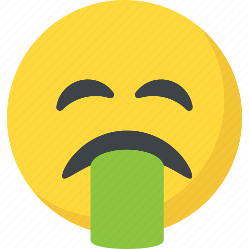 Emoticon, nauseated, puke, throw up, vomiting face icon - Download on Iconfinder