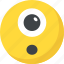 cyclops emoji, emoji, emoticon, one eye emoji, smiley 