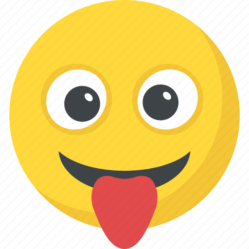 Crazy Face Emoji Naughty Smiley Stuck Out Tongue Icon