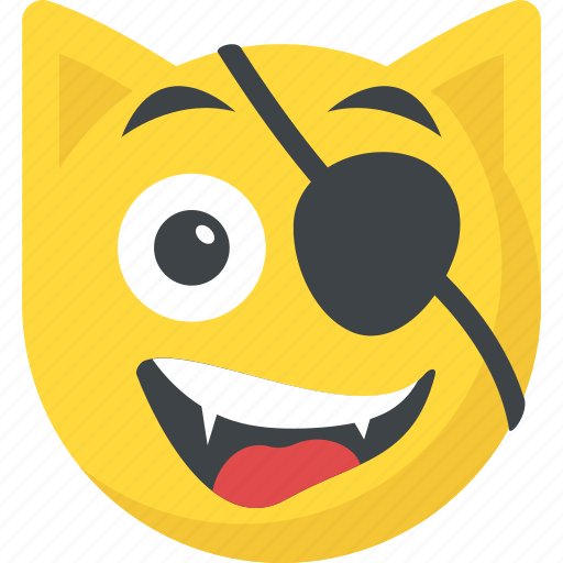 Emoticon, eye patch, laughing, pirate emoji, smiley icon - Download on Iconfinder