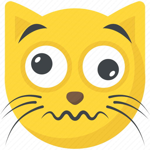 Cat emoji, confounded face, confused, emoji, smiley icon - Download on Iconfinder
