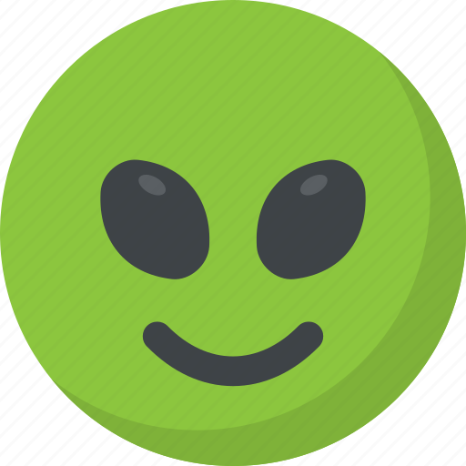 Alien emoticon, emoticon, happy face, laughing, smiley face icon - Download on Iconfinder