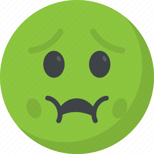 Emoticon, nauseated, puke emoji, throw up, vomiting face icon - Download on Iconfinder