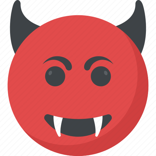 Angry face, devil grinning, emoji, evil grin, evil smiley icon - Download on Iconfinder