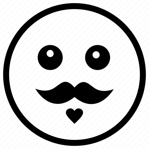 Emoji, emotions, face, man, moustache icon - Download on Iconfinder