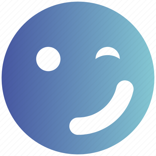 Emoticons, expression, fancy, happy smiley, smiley, wink icon - Download on Iconfinder