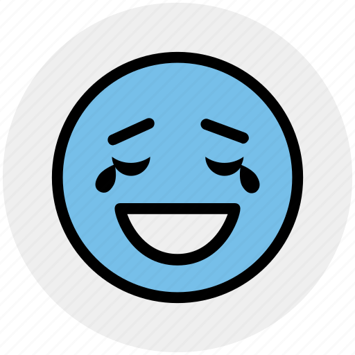 Emoticons, emotion, excited, expression, face smiley, laughing, smiley icon - Download on Iconfinder