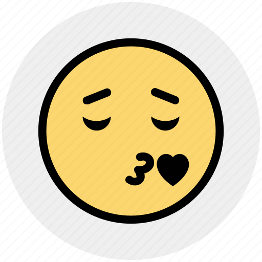 Closed, emoticons, eyes, face, kissing, love, with icon - Download on Iconfinder