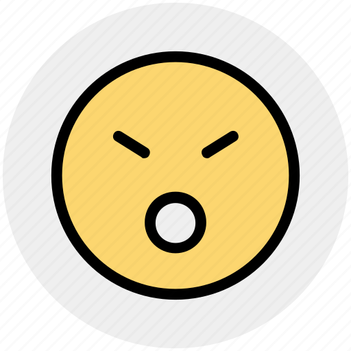 Emoticons, emotion, expression, face smiley, smiley, surprised, worried icon - Download on Iconfinder
