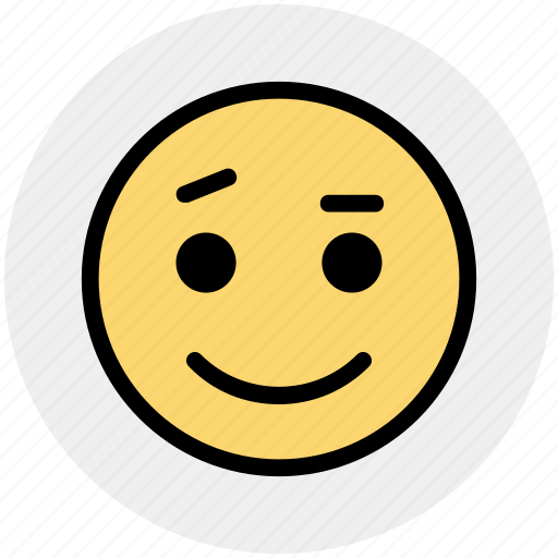 Emoticons, emotion, expression, face smiley, happy, smiley, speechless icon - Download on Iconfinder