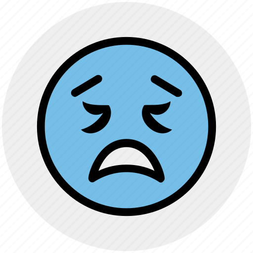 Emoticons, emotion, face smiley, lour, sad, smiley, worried icon - Download on Iconfinder