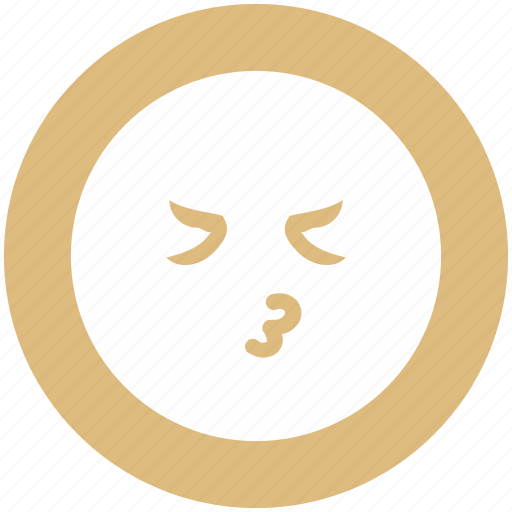 Emoji, emoticons, expression, face, kiss, non-serious icon - Download on Iconfinder